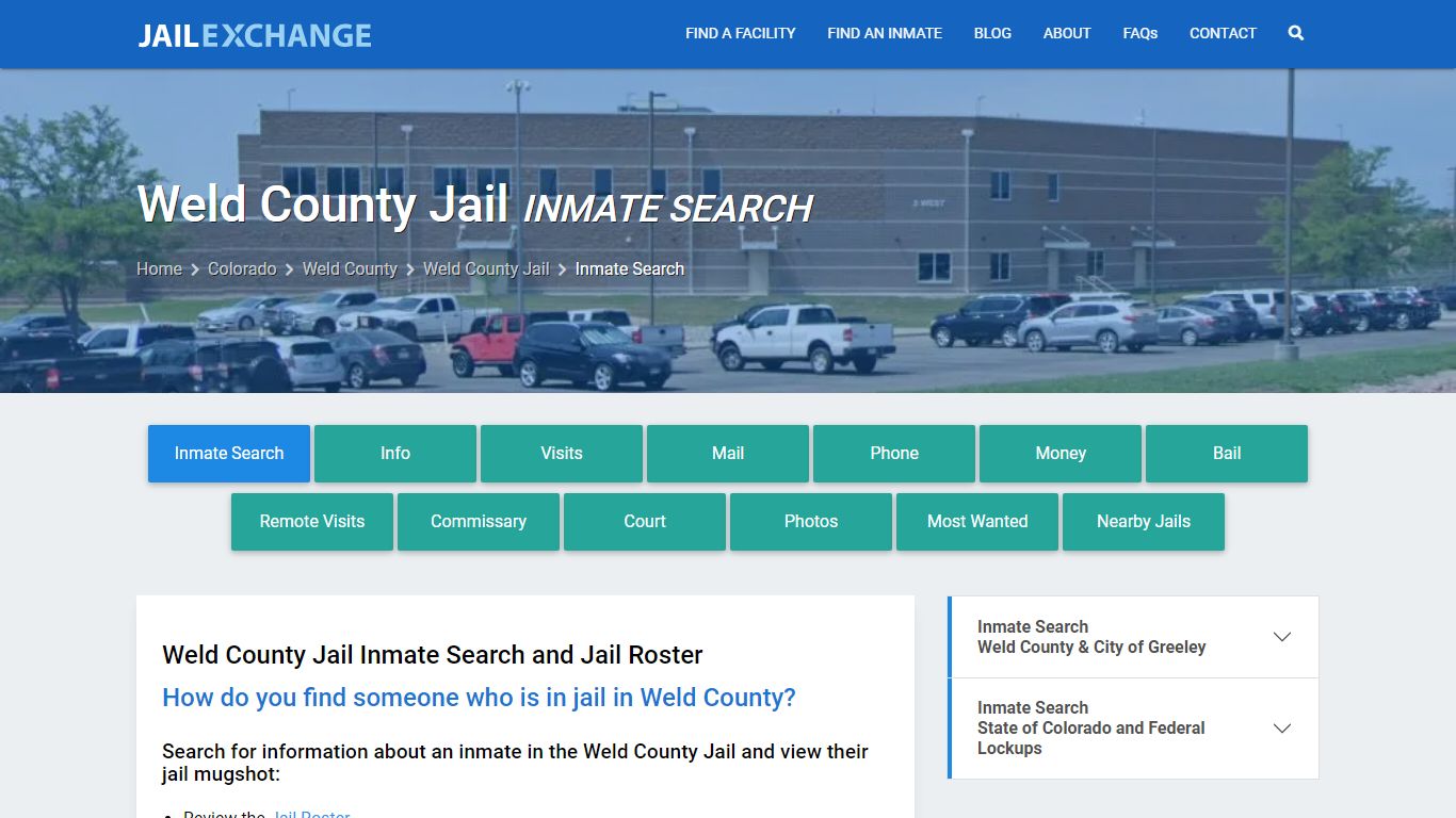 Inmate Search: Roster & Mugshots - Weld County Jail, CO